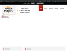 Tablet Screenshot of pensionloreto.com